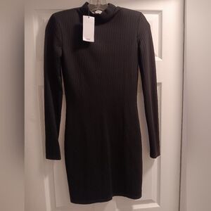 Mango Black Long Sleeve Dress